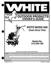 White 214-340-190 Owner's Manual