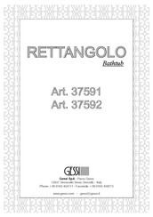 Gessi RETTANGOLO 37592 Manual