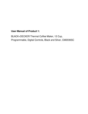 Black decker CM2036 Manuals ManualsLib