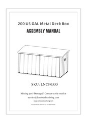 domi outdoor living LNCF0555 Assembly Manual
