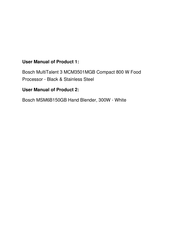 Bosch MCM3501MGB Instruction Manual