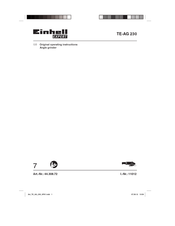 EINHELL Expert TE-AG 230 Original Operating Instructions