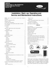 Carrier 59SC2A Installation, Start-Up, Operating And Service And Maintenance Instructions