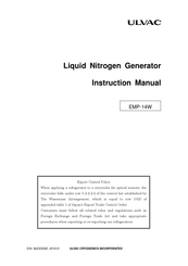 Ulvac EMP-14W Instruction Manual