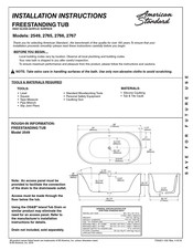 American Standard 2766 Installation Instructions Manual