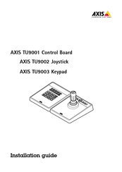 Axis TU9002 Installation Manual