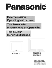 Panasonic CT-27SC15 Operating Instructions Manual