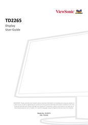 ViewSonic TD2265 User Manual