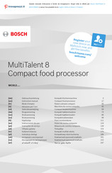 Bosch MultiTalent 8 Instruction Manual