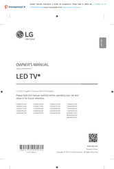 LG 75NANO85APA Owner's Manual