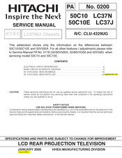 Hitachi 50C10E Service Manual