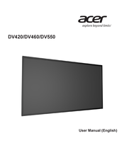 Acer DV460 User Manual