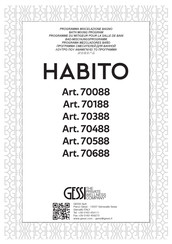 Gessi HABITO 70388 Manual