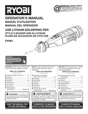 Ryobi FVH61 Operator's Manual