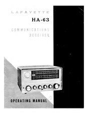 Lafayette HA-63 Operating Manual