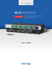 RME Audio M-32 AD Pro User Manual