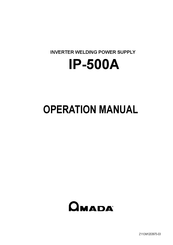 Amada IP-500A Operation Manual