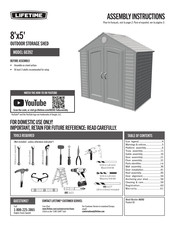 Lifetime 60392 Assembly Instructions Manual