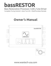 Wavtech bassRESTOR Owner's Manual