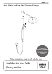 Kohler Mira Platinum Rear Fed Installation And User Manual