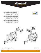 Allmand NIGHT-LITE PRO II V Series Operator's Manual