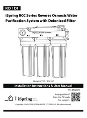 Ispring RCC Series Installation Instructions & User Manual