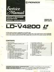 Pioneer LD-V4200 Service Manual