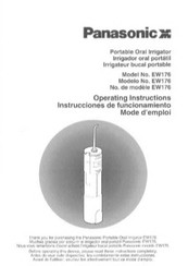 Panasonic EW-176 Operating Instructions Manual