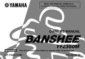Yamaha BANSHEE YFZ350M 1999 Owner's Manual