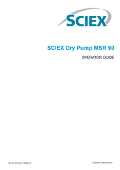 SCIEX MSR 90 Operator's Manual