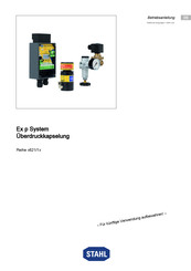 Stahl 8621/11-1020-1110 Operating Instructions Manual