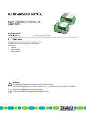 Phoenix Contact ILB BT ADIO MUX Application Note
