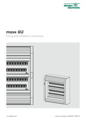 Deister electronic maxx 6U Wiring And Installation Instructions