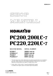 Komatsu PC200- 300001 Shop Manual