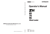 Hitachi ZW 75 Operator's Manual