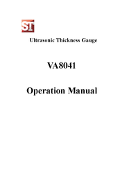 ST VA8041 Operation Manual