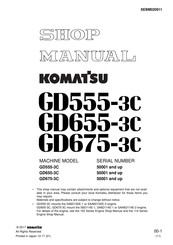 Komatsu GD655-3C Shop Manual