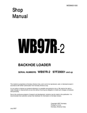 Komatsu 97F20001 Shop Manual