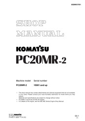Komatsu PC20MR-2 Shop Manual