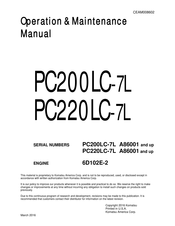 Komatsu PC200LC-7L Operation & Maintenance Manual