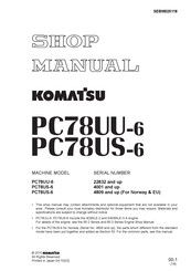 Komatsu PC78UU-6 Shop Manual
