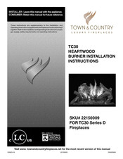 Town & Country Fireplaces TC30 Installation Instructions Manual