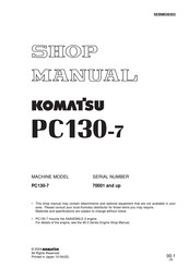 Komatsu 70001 Shop Manual