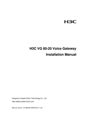 H3C VG 80-20 Installation Manual