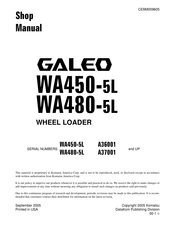 Komatsu A36001 Shop Manual