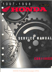 Honda 1998 CBR1100XX Service Manual