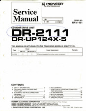 Pioneer DR-2111 Service Manual