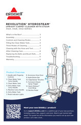 Bissell REVOLUTION HYDROSTEAM 3424 Series Manual