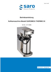saro Saromica Thermo 24 Operating Instructions Manual