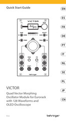 Behringer Victor Quick Start Manual